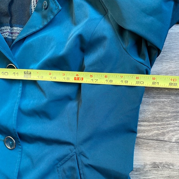 London Fog Women’s Removable Hooded Trench Rain Coat Size M - Picture 2 of 11